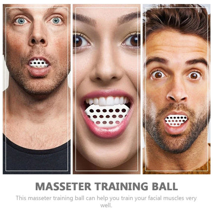 Jaw Exerciser Exercise Face Line Chin Neck Ball Trainer Silicone Workout Exercises Masseter Strengthener Strap Facial