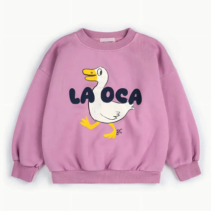 2025 Autumn/winter Boys Sweatshirt Fashion Cartoon Baby Girls Hoodie Pullover Fleece Lining Children's Top Korea Kids Clothes