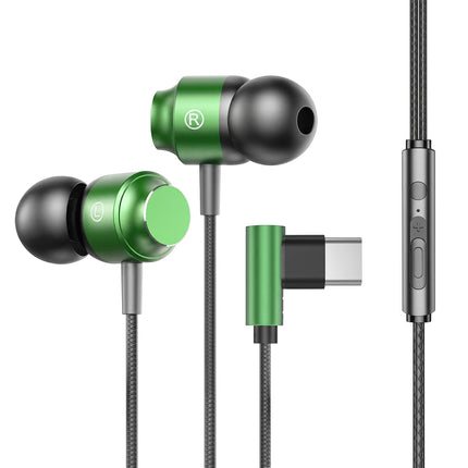 For Samsung 90° Jack Wired Gaming Headset HiFi Surround Sound With Mic Type C 3.5mm Music Headphones For Galaxy S25 24 iPhone 17