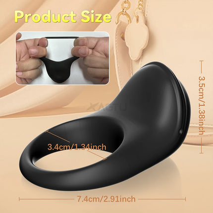 APP Control Vibrating Cock Ring for Men Ejaculation Delay Penis Ring Chastity Cage Clit Stimulator Adult Sex Toy for Couples