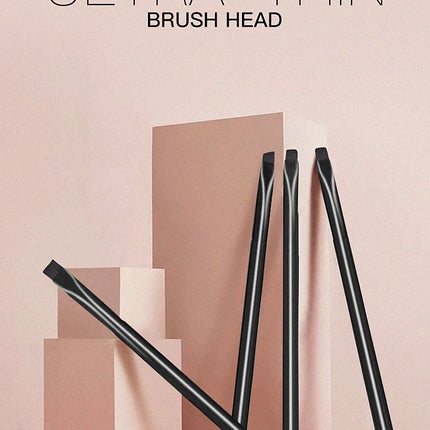 4pcs Blade Makeup Brushes Angled Thin Eyebrow Brush Flat Fine Eyeliner Brush Professional Liner Brow Make Up Tools
