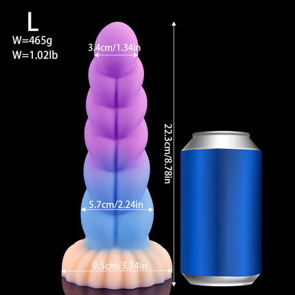 Silicone Soft Anal Toys Transparent Luminous Butt Plug 3 Size Adult Toys Tapon Anal Plug Braided Dilatador Anal Dildo Buttplug