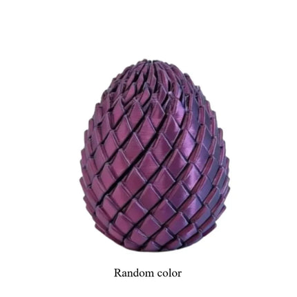 3D Printed Dragon Egg Sensory Fidget Toy Transformable Anti-Anxiety Stress Relief Decompression Toy for Teens Adults Office