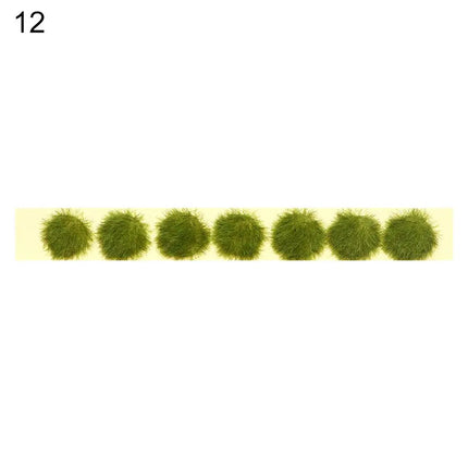 1Set Miniature Flower Cluster Garden Decor DIY Grass Tufts Building Layout Static Scenery Model 9*1*0.6cm Durable Sand Table
