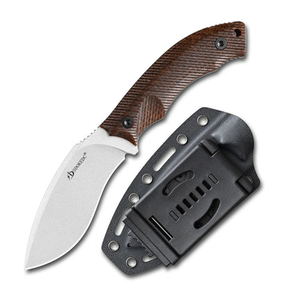 SDOKEDC Fixed Blade Knife DC53 Steel G10 / Material Handle, Outdoor Camping Hunting Survival EDC Hand Tool with Sheath