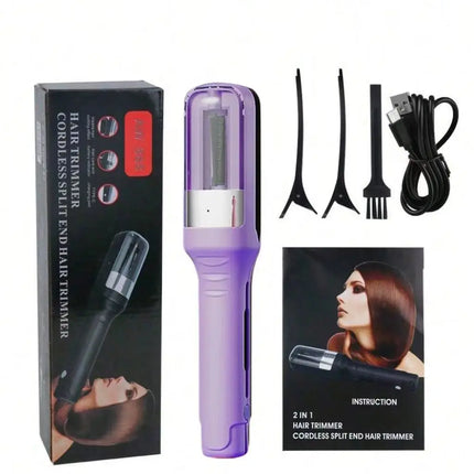 Charging split hair clipper is a rechargeable household tool hair clipper suitable for drying damaged split, broken, fragile, st