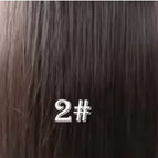 2 Darkest Brown / Topper with Clips / 5x5 inch|14 inches