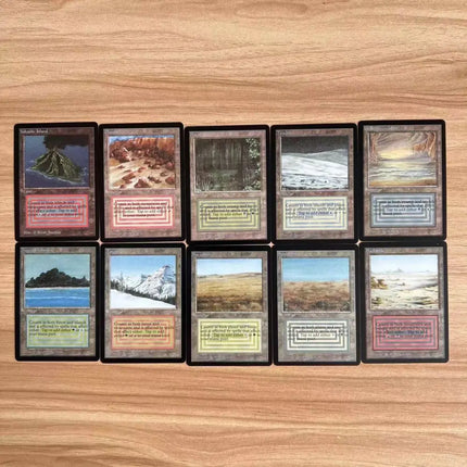 54 Pcs Black Core Cards P9 Dual Land Fetch Land Shock Lands  Proxy Cards