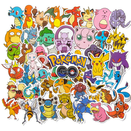 10/30/50pcs Cartoon Anime Pokemon Pikachu Stickers Cute Graffiti Decals Decoration DIY Skateboard Phone Bike Sticker Fun for Toy