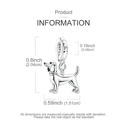 Hot Sale 925 Sterling Silver Puppy Beads & Teddy & Golden Retriever Dangle Charm Fits Bracelet Beloved Pet Pendant Gifts