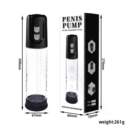 Electric Penis Pump Penis Enlargement for Men Extend Pump Penis Extender Male Masturbator Dick Vacuum Pump Adult Goods Sex Toys