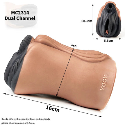 YOCY Men's Silicone Animal Masturbator Fantasy Stroker Anal Vaginal Penis Toy Monster Pussy Male Masturbator Fetish Sex Toy 18+