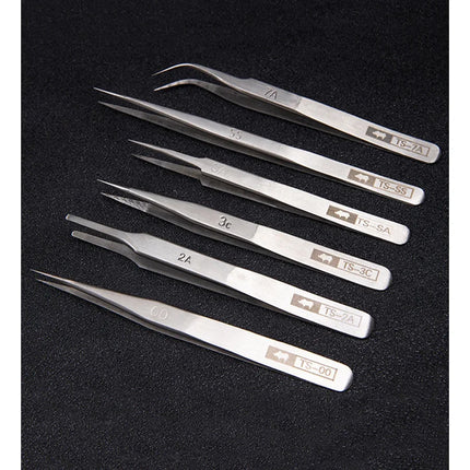 Japan RHINO Tweezers (TS-00/2A/3C/7A/SA/SS) - Precision, for Watch/Phone/Electronics/Jewelry Repair, Hand Tool
