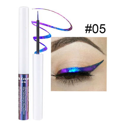 Chameleons Eyeliner Liquid Pearl Gloss Shiny Metallic Eyeshadow Liner Multi Chrome Color Aurora Eye Makeup Glitter Pigment