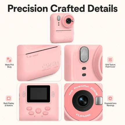 2026 New Kids Camera Cartoon Digital Camera with Stand HD Photo Video Recorder Mini Toddler Toy Birthday Gift for Boys Girls