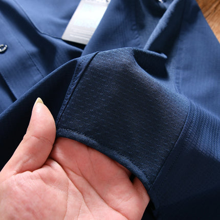 Quick Dry Breathable 3D Tailored Men's Summer Outdoor Workwear Fishing Sun Protection Shirt Polyester Fiber Casual Style