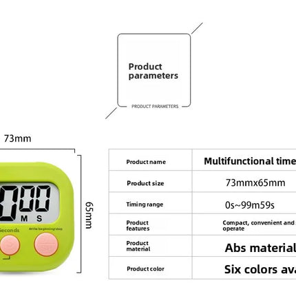 Egg Timer Children Alarm Clock Pomodoro Timer for Studying Gadgets Digital Kitchen Visual Tools Dining Bar Home Garden
