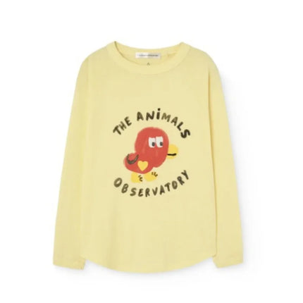 2026 Spring Summer Children's Clothing Girls' Versatile and Cute T-shirt Cartoon Printed Round Neck Letter Long Sleeved Shirt