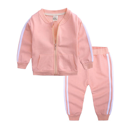 2026 Fashion Baby Boy Tracksuit Striped Toddler Sportwear Clothes Set For 0-24M Infant Newborn Clothing Suit Kid Outfits Costume