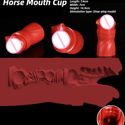 Dimension Walker Beast Mouth Cup Men's Pocket Tongue Lick Masturbator Animal Adult Products Masturbator Silicone Sex Toy