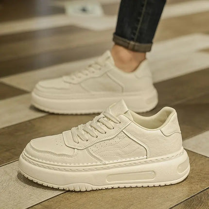 2026 Men's Casual Leather Sports Shoes B22 Cross-Laced Design High-End Feel Comfortable Breathable for Summer Season