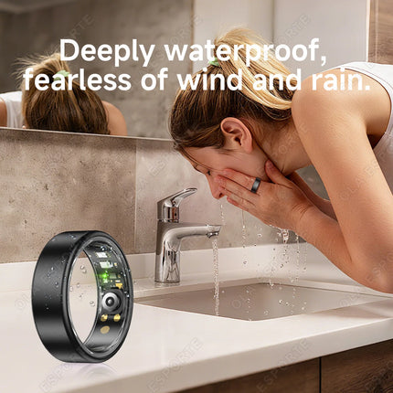 2026 New Multicolor Smart Ring Men Women Heart Rate Blood Oxygen Sleep Monitoring Waterproof Multi-Functional Sports Smartring