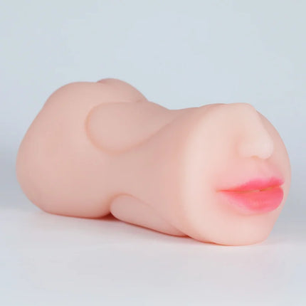 3D Realistic Simulation Light Beige Texture Male Masturbator Adult Products for Men Portable Vaginal Sex Toys Male Sex Toys 18+