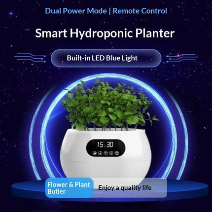 Ai Intelligent Flowerpot Automatic Watering Nutrient Supply Phone Remote Control Desktop Decor Creative Gift
