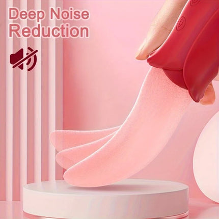 Rose Toys -10 Licking Vibration Modes Clitoris And G-spot Stimulators Unisex Adult Sex Toys For Ultimate Enjoyment Couple Fun
