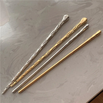 Fashion Butterfly Hair Sticks for Women Metal Hair Clip Pins Minimalist Irregualr Girls Hairpins Hair Bun Maker Headwear