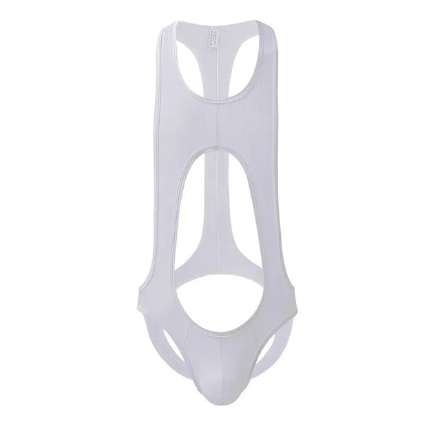 Men's Sexy Jockstrap Boxer Leotard Breathable Underwear Leotard Wrestling Singlet Open Butt Bodysuit Sportswear Swimwear Bikini