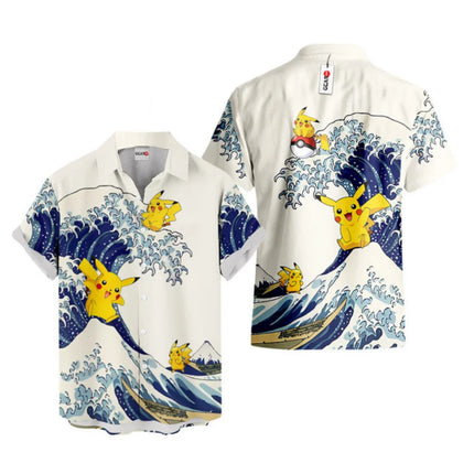 2026 Pokémon Pikachu graphic Hawaiian Shirt Casual Beach Shirt Summer Sports Leisure Men's T-Shirt Kid's Clothing Tee Y2k Woman
