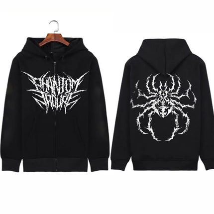 Unisex Hunter×Hunter Printing Zipper Hoodie Men Women Casual Personality Hoodie Zip Up Hoodies Sweatshirts Zip Coat