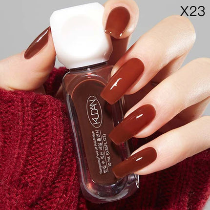1PC 10ml Glass Bottle Water-Based Peel Off Nail Polish For Nails Colorful Chrome Varnish  Nail Art DIY Manicure No Need Lamp