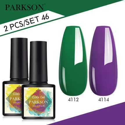 Parkson 2/3pcs Matte Top Coat Gel Nail Polish Kit Base Top Coat Set UV LED Nail Art Manicure Polish Primer Soak Off Nail Gel Set