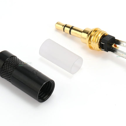 Gold-plated Jack 3.5mm  Single Channel3 Pole Female Plug 1/8″ Headphone Notebook Microphone Audio Interface Extension Cable Plug