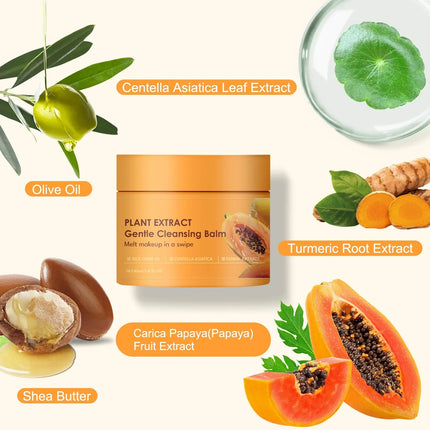Papaya Enzyme Makeup Remover Cream Gentle Deep Cleansing Pore Dust Facial Cleanser Makeup Remover