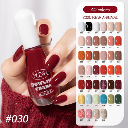40 Colors New Nail Polish for Summer Water-based Quick Drying Tearable Nail Art Semipermanent Monochrome No Baking Lamp Varnish