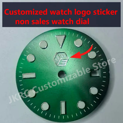 custom dial personalized brand color  metal transfer small  watch logo sticker