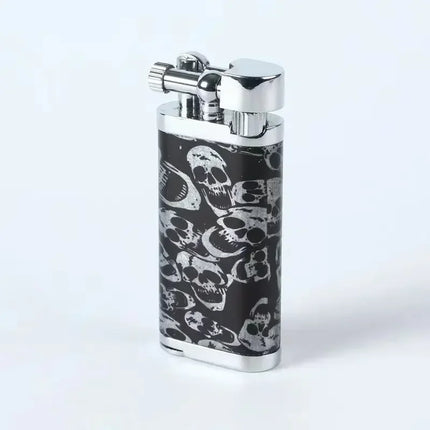 High-end Inclined Flame Open Flame Lighter, Butane Gas Lighter, Grinding Wheel Ignition, Metal, Creative Pipe Lighter