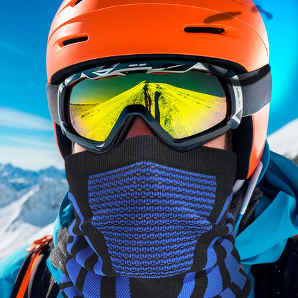 Windproof Warm Zebra Striped Face Mask/Scarf - Ideal for Motorcycle, Running, Skiing, Snowmobile - Winter Outdoor Protection