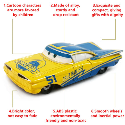 Disney Pixar Cars Ramone 1/55 Metal Die Casting Model Anime Figure Cartoon Racing Toys Collectibles Children's Birthday Gifts