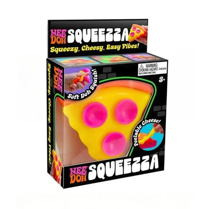 Schylling Needoh pizza Sensory Fidget Cube Stress Relief Squishy Cube Anti-Anxiety Squeeze Toy For Focus ADHD Population