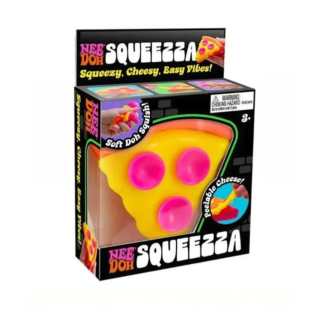 Schylling Needoh pizza Sensory Fidget Cube Stress Relief Squishy Cube Anti-Anxiety Squeeze Toy For Focus ADHD Population