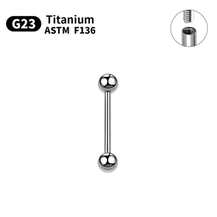 1/5pcs Internal thread Piercing G23 Titanium ASTM F136 14G 16G Jewelry Long Industrial Barbell earrings Sexy Barbell Tongue nail