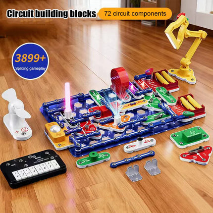 Circuit Building Blocks Kit for Kids - STEM Science Experiment Physics Educational Toy for 8-Year-Old Boys Birthday Gift
