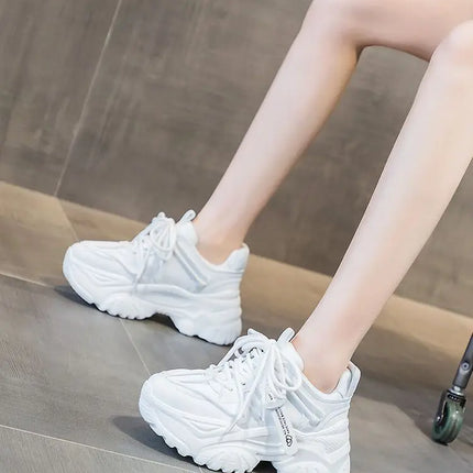 Women's Shoes Casual Shoes Spring Sneakers Platform Woman-shoes Tennis Female Fashion Thick Sole 2024 Roses Trainers Increased I