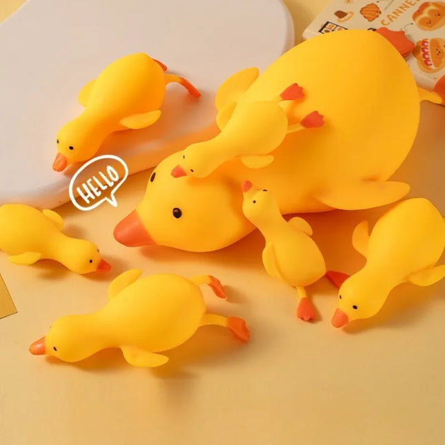 Squishy Antistress Duck Fidget Toys Cute Goose Animal Vent Toys for Kids Adults Decompression Stretch Toys Friends Best Gift