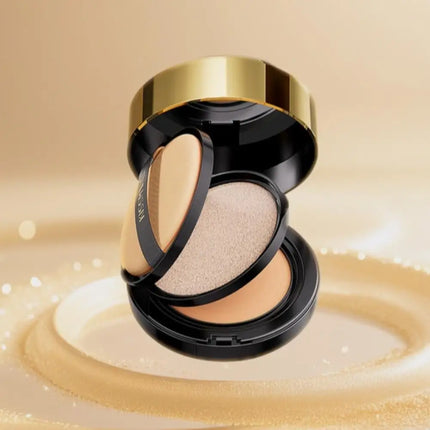 Korean Style 2-in-1 Cushion BB Cream - Lightweight Breathable Even Skin Tone Pore Conceal Nourishing Long Wear Makeup Base