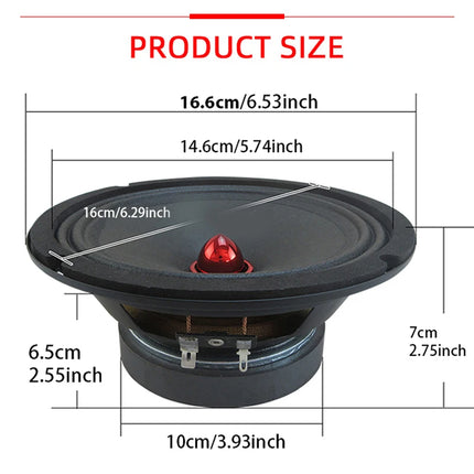 6.5Inch Universal Car Speaker 650W Midrange Audio Car Speaker Auto Music Stereo Enhanced Hifi Car Stereo Sound Mid-range Speaker